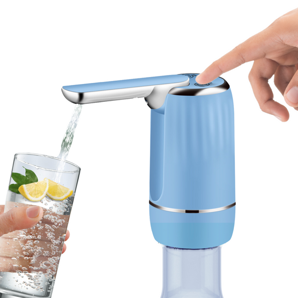 Brago Automatic Water Dispenser for 20 litre Bottle Can, Portable Wireless Water Pump with Smart Buttons, Rechargeable 1200mAh Battery with Type C & Foldable Water Bottle Pump for Home/Office/Outdoor